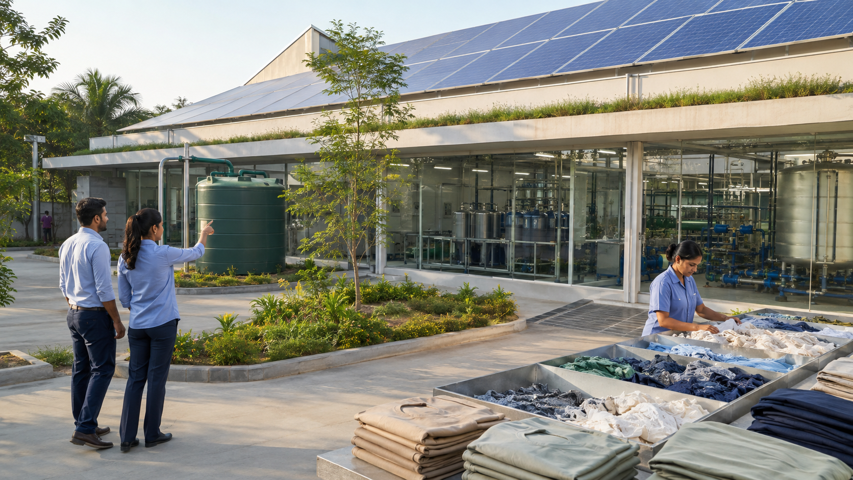 Sustainable textile manufacturing facility